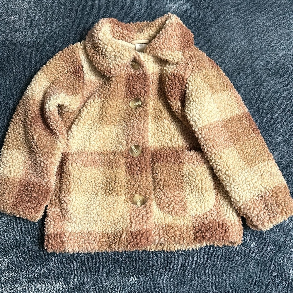 Toddler girl plaid shacket